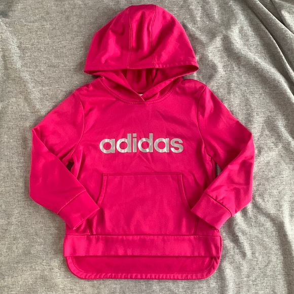 adidas Other - Adidas Hot Pink and Silver Hoodie - S 7/8